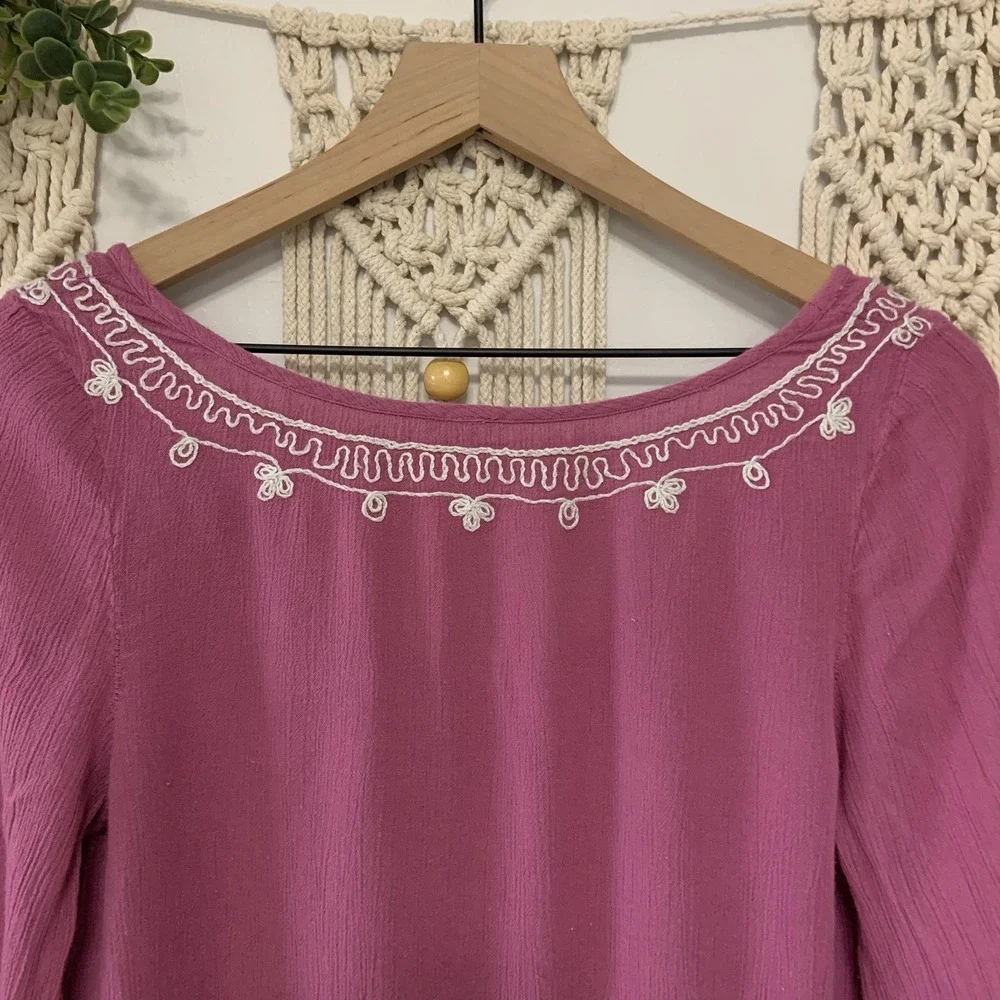 FREE PEOPLE Skyfall Embroidered Boho Dress Size Small
